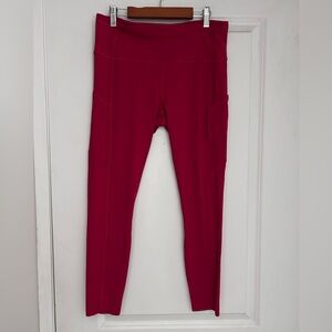 Lululemon Fast & Free 7/8 Tight II *Non-Reflective Nulux 25"
Dark Red